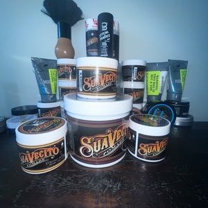 Pomade hair gel for men.